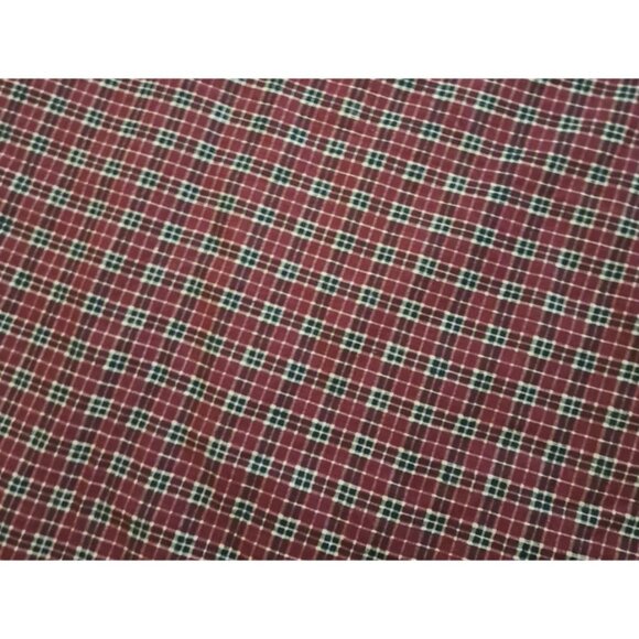 Red Black Plaid Curtain Panels Country Farmhouse Cabin Lodge Rustic 44x30 - Picture 3 of 4